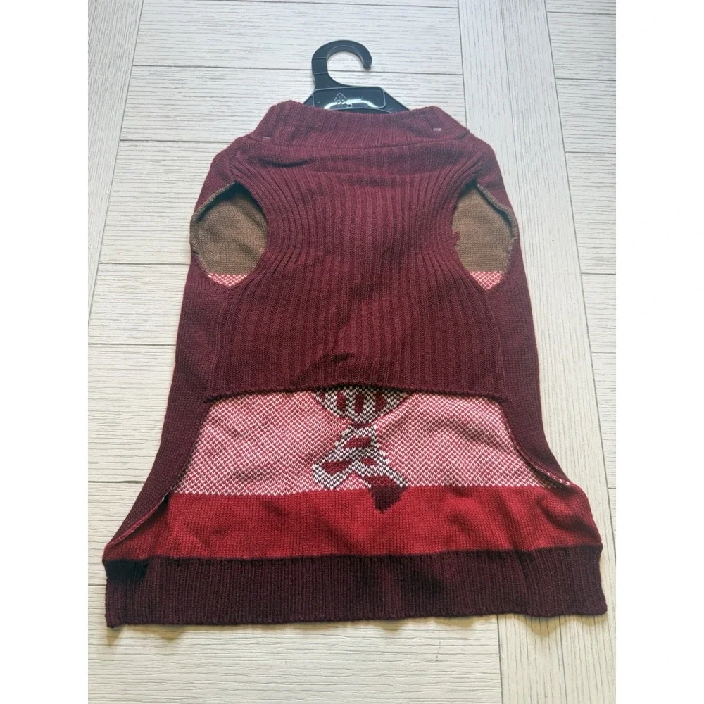 Paw & Tail NWT Pet Holiday Christmas Sweater.‎ Rudolph W/ Pom Pom Nose. Sz M
